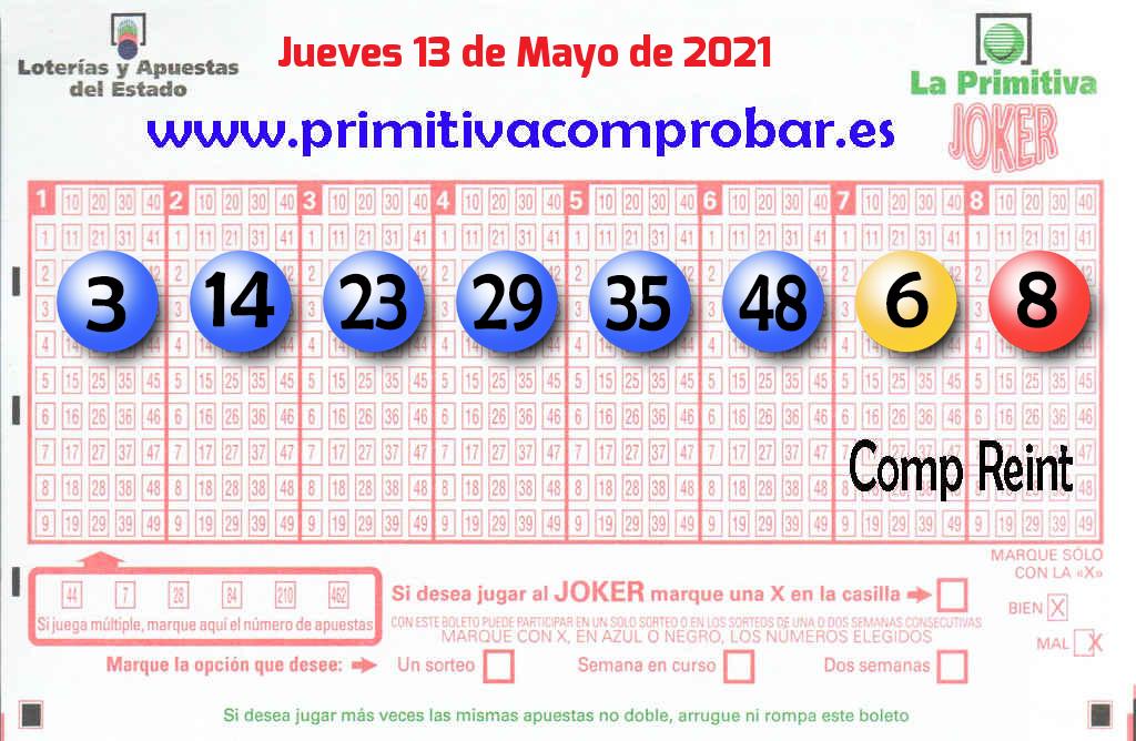 COMPROBAR PRIMITIVA del Jueves 13 de Mayo de 2021
