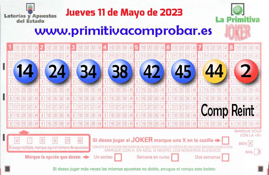 COMPROBAR PRIMITIVA del Jueves 11 de Mayo de 2023