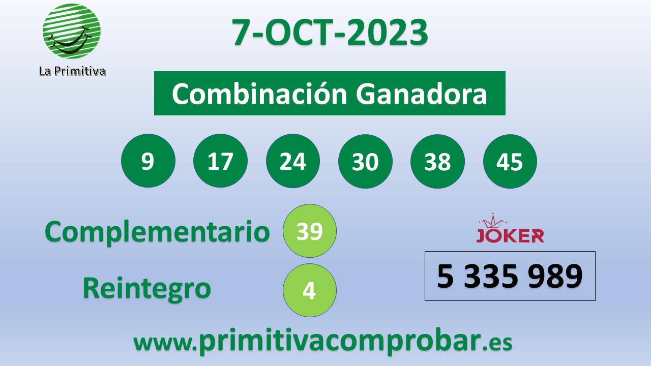 Comprobar primitiva del 07/10/2023