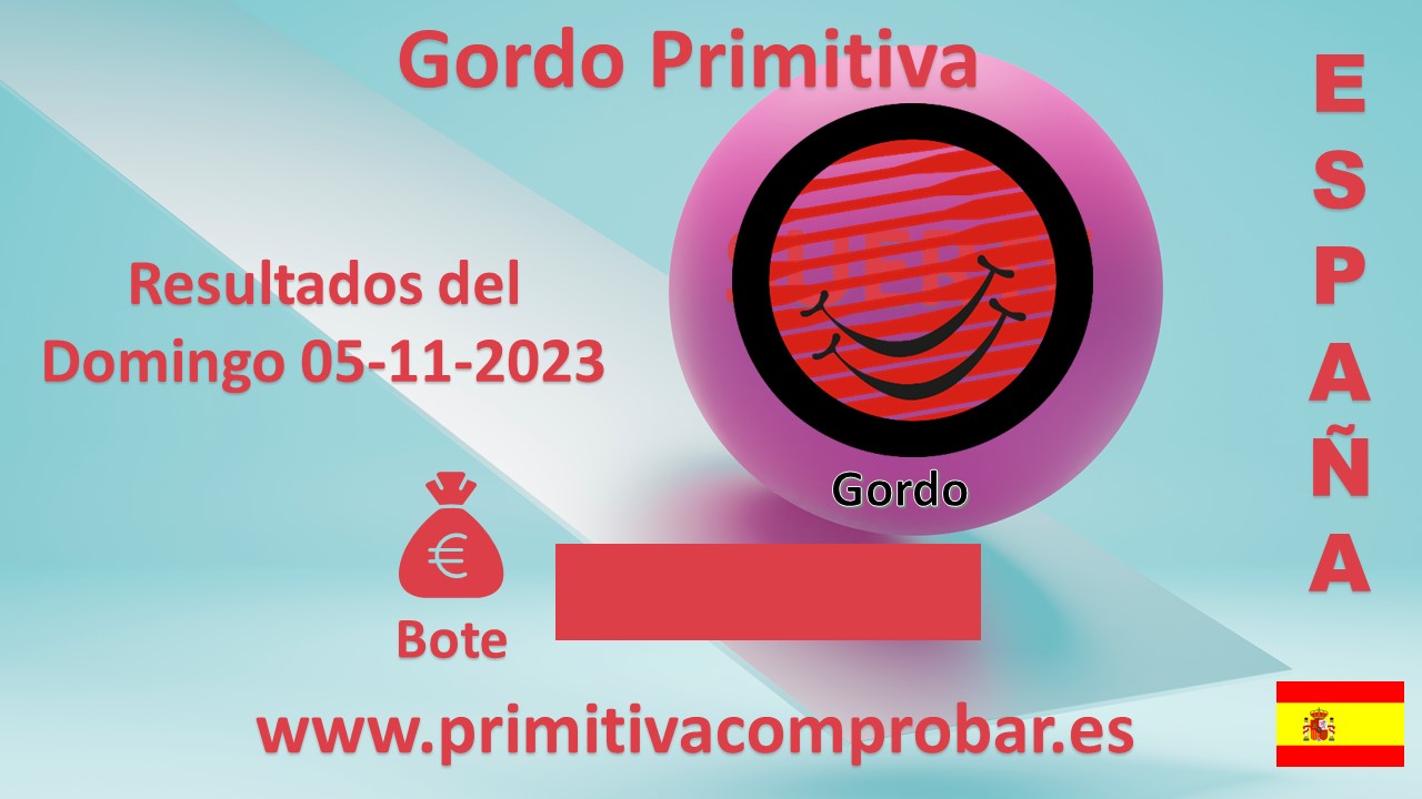 Comprobar resultado El Gordo de la Primitiva del Domingo 5 de Noviembre de 2023
