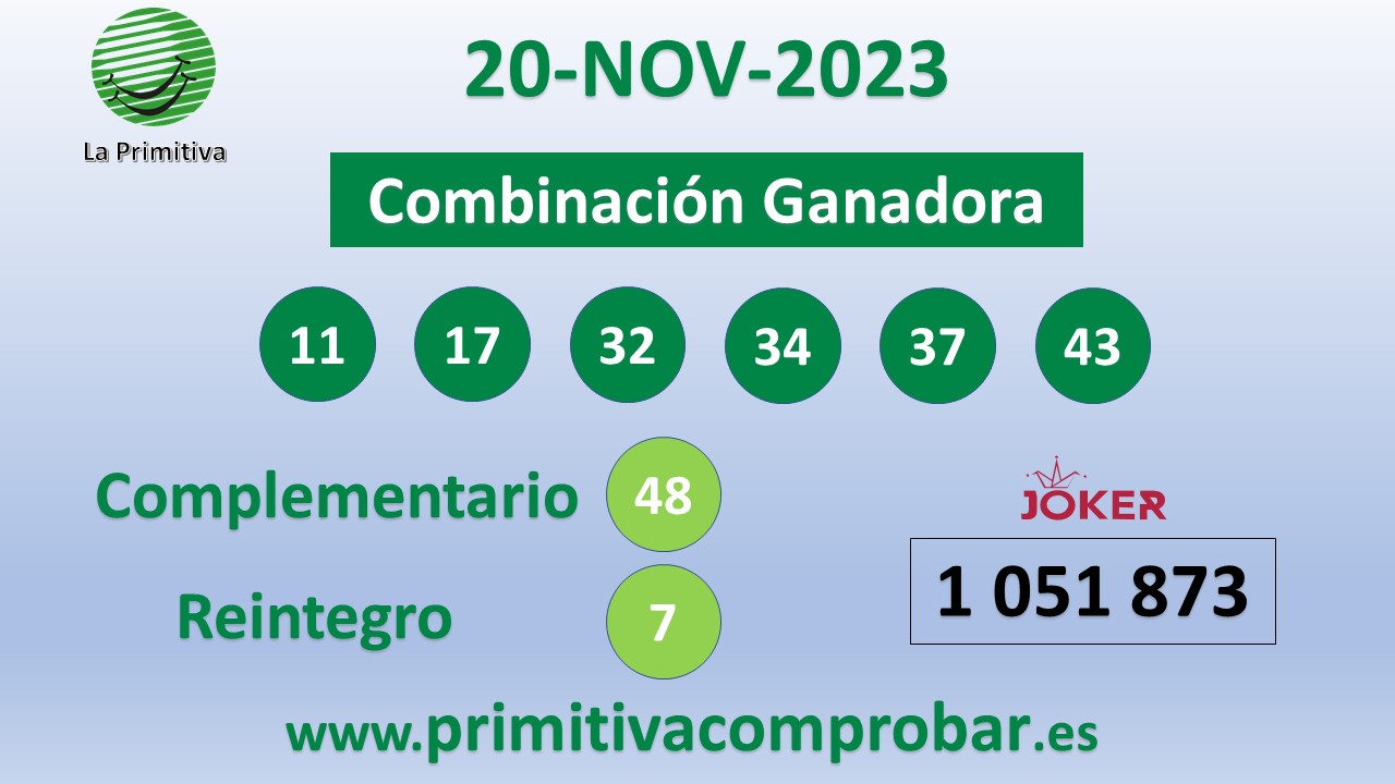 Comprobar primitiva del 20/11/2023