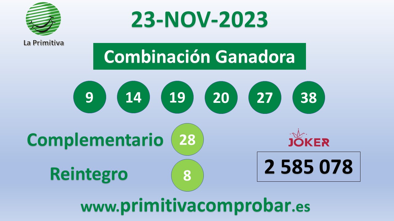 Comprobar primitiva del 23/11/2023